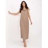 Suknelė Italy Moda Sukienka-MI-SK-A6412.68-ciemny bezowy