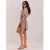 Suknelė Italy Moda Sukienka-MO-SK-2706.13-ciemny bezowy