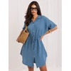 Suknelė Italy Moda Sukienka-MO-SK-2706.13-ciemny mėlyna
