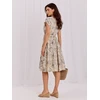 Suknelė Italy Moda Sukienka-MO-SK-7689.86-smėlio spalva