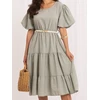 Suknelė Italy Moda Sukienka-MO-SK-8849.78-khaki