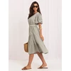 Suknelė Italy Moda Sukienka-MO-SK-8849.78-khaki