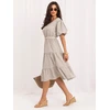Suknelė Italy Moda Sukienka-MO-SK-8849.78-smėlio spalva