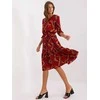 Lakerta Suknelė-LK-SK-507496.27P-bordo