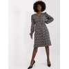 Lakerta Suknelė-LK-SK-509474-2,55P-pilka-juoda