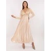 Suknelė Moda Sukienka-IT-SK-16919.04P-jasny smėlio spalva