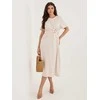 Suknelė Moda Sukienka-MI-SK-A5449.92-jasny smėlio spalva