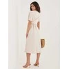Suknelė Moda Sukienka-MI-SK-A5449.92-jasny smėlio spalva