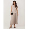 Suknelė Rue Paris Sukienka-IT-SK-21558.86-ciemny bezowy