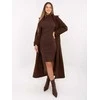 Suknelė Rue Paris Sukienka-RV-SK-A1048.83-ciemny ruda