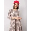 Suknelė Rue Paris Sukienka-WN-SK-R821-1.65-jasny smėlio spalva