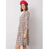 Suknelė Rue Paris Sukienka-WN-SK-R821-1.65-jasny smėlio spalva
