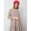 Suknelė Rue Paris Sukienka-WN-SK-R821-1.65-jasny smėlio spalva