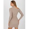 Trendy Ing Suknelė-NM-SK-NG-2315.19P-tamsiai smėlio spalvos