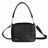 Women’s Leather Crossbody Bag Solier FL50 Cassia – Juodas