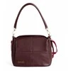 Women’s Leather Crossbody Bag Solier FL50 Cassia – Burgundy