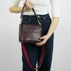 Women’s Leather Crossbody Bag Solier FL50 Cassia – Burgundy