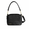 Women’s Leather Crossbody Bag Solier FL50 Cassia – Juodas