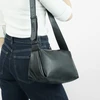 Women’s Leather Crossbody Bag with Adjustable Strap Solier FL48 Leona – Juodas