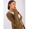 Wool Fashion Italia Kardiganas moterims AT-SW-2333.31X, alyvuogių spalvos