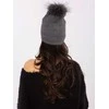 Wool Fashion Italia Czapka-AT-CZ-171701.37-ciemny pilka