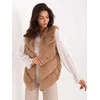 Wool Fashion Italia Liemenė moterims AT-KZ-2349.00P-camelowy