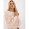 Wool Fashion Italia Kardiganas-AT-SW-2340-A.00-smėlio spalvos