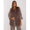 Wool Fashion Italia Liemenė-AT-KZ-2349-1,17-tamsiai ruda