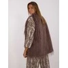 Wool Fashion Italia Liemenė-AT-KZ-2349-1,17-tamsiai ruda