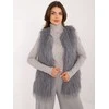 Wool Fashion Italia Liemenė-AT-KZ-2349-1,21-tamsiai pilka