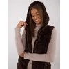 Wool Fashion Italia Liemenė-AT-KZ-2368-1,07-tamsiai ruda