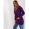 Wool Fashion Italia Megztinis-AT-SW-2241.36P-tamsiai violetinis