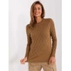 Wool Fashion Italia Megztinis-AT-SW-2324-2,68-šviesiai rudas