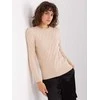 Wool Fashion Italia Megztinis-AT-SW-2324-2,68-šviesiai smėlio spalvos