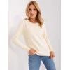Wool Fashion Italia Megztinis-AT-SW-232901.25X šviesiai smėlio spalvos