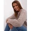 Wool Fashion Italia Megztinis-AT-SW-2335.27-smėlio spalvos