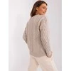 Wool Fashion Italia Megztinis-AT-SW-2335.27-šviesiai smėlio spalvos