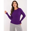 Wool Fashion Italia Megztinis-AT-SW-2338-2,61-tamsiai violetinis