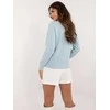 Wool Fashion Italia Megztinis-AT-SW-2339.54-šviesiai mėlynas
