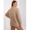 Wool Fashion Italia Megztinis-AT-SW-23401.97P-šviesiai rudas