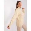 Wool Fashion Italia Megztinis-AT-SW-23401.97P-šviesiai smėlio spalvos