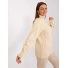 Wool Fashion Italia Megztinis-AT-SW-23401.97P-šviesiai smėlio spalvos