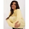 Wool Fashion Italia Megztinis-AT-SW-2343.88-šviesiai geltonas