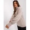 Wool Fashion Italia Megztinis-AT-SW-2348.07-smėlio spalvos