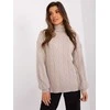 Wool Fashion Italia Megztinis-AT-SW-2348.07-smėlio spalvos