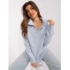 Wool Fashion Italia Megztinis-AT-SW-2349-2,27-dangaus mėlynumo