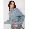 Wool Fashion Italia Megztinis-AT-SW-2355-2.12P-pilka-mėlyna