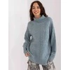 Wool Fashion Italia Megztinis-AT-SW-2355-2.12P-pilka-mėlyna