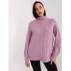Wool Fashion Italia Megztinis - AT-SW-2355-2.19P - šviesiai violetinis