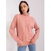 Wool Fashion Italia Megztinis-AT-SW-2355-2.19P-tamsiai rožinis